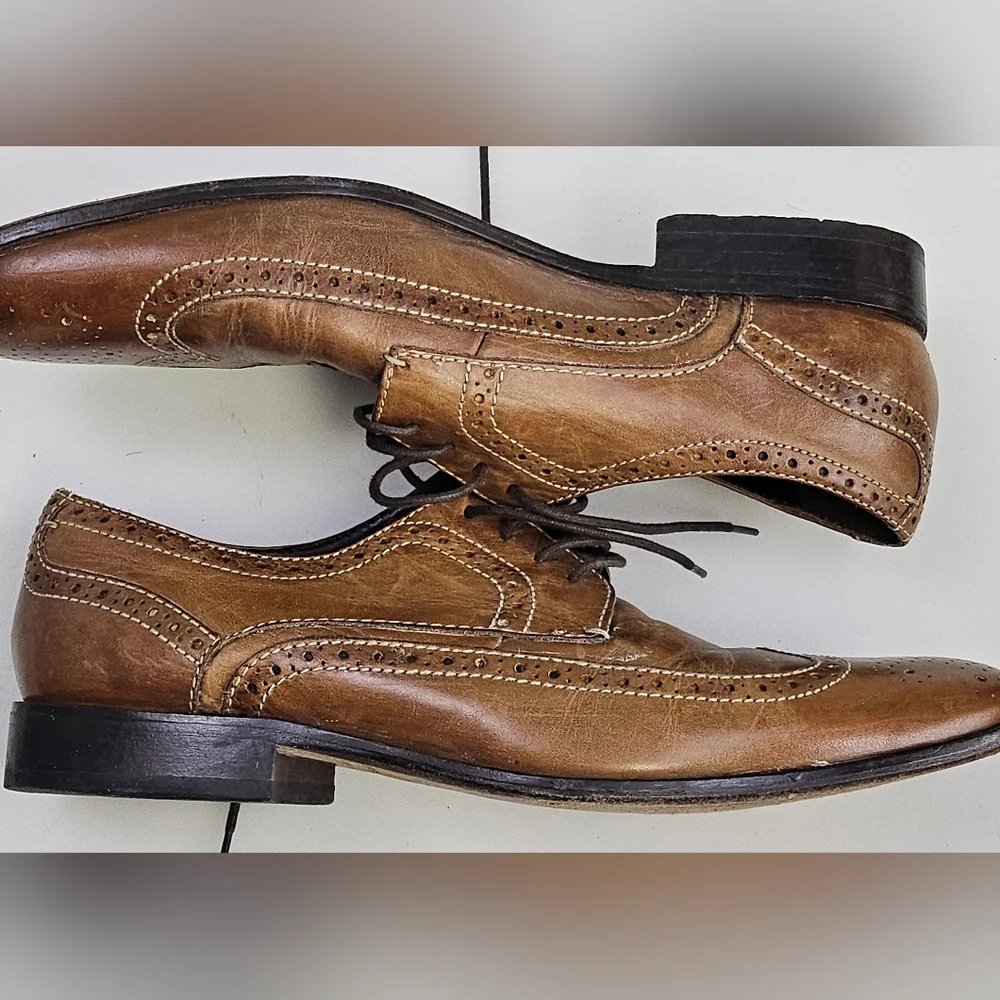 Bostonian Brogues Wingtip Dress Shoes Mens 11.5M Brown‎ Leather 16326 26028176